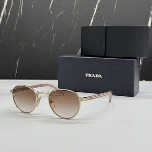 NEW PRADA PRB52S ZVN0A6 SUNGLASSES GOLD WOMEN EYEWEAR PR B52S ZVN0A6, SPR B52